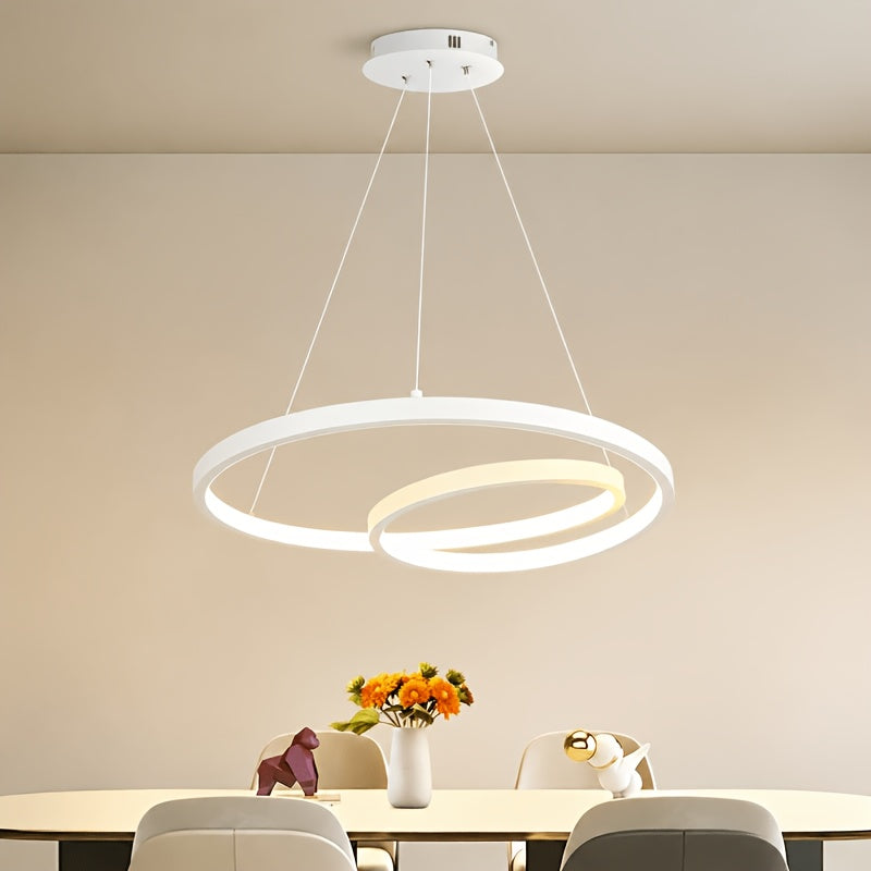 Lustre spirale blanc ou noir pour la chambre