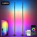 Lampadaire colonne RVB de 122 cm pour angle, pilotable par appli