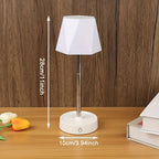 Lampe de bureau LED sans fil à tige télescopique, abat-jour hexagonal