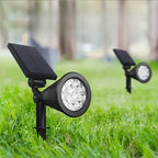 Spot solaire extérieur à piquet, 9 LED aux couleurs changeantes