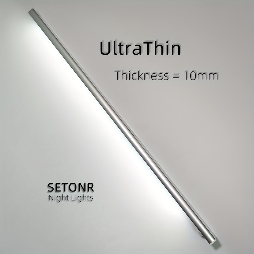 Réglette LED en aluminium de 1 cm, à l'unité ou par 2, 20 à 40 cm
