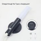 Applique murale LED tube à détecteur de mouvement, recharge USB-C