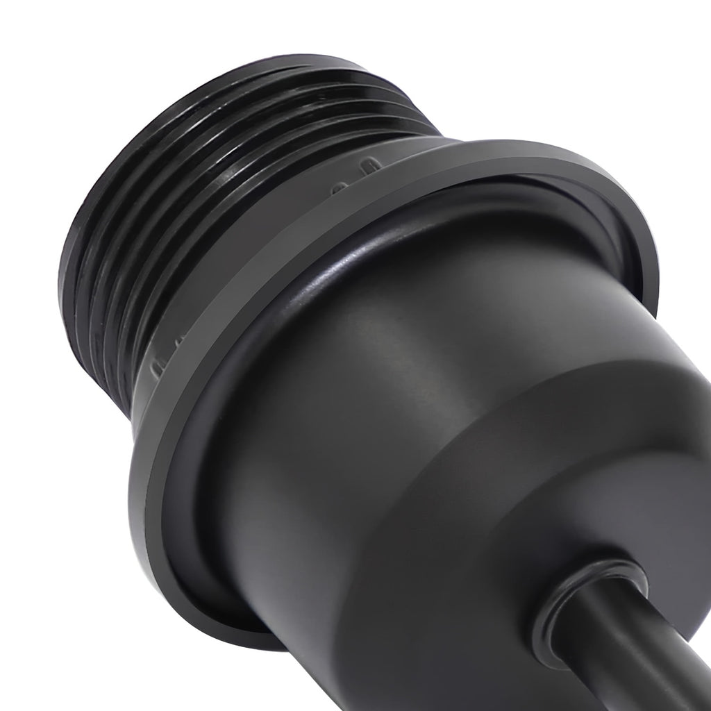 Lot de 2 lampes de chevet noires à cage spirale en métal, douille E27