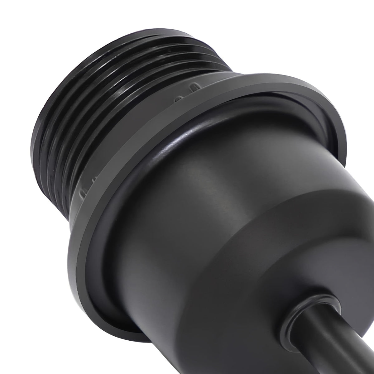 Lot de 2 lampes de chevet noires à cage spirale en métal, douille E27