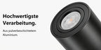 Lot de 4 spots LED en saillie orientables, cylindre en aluminium