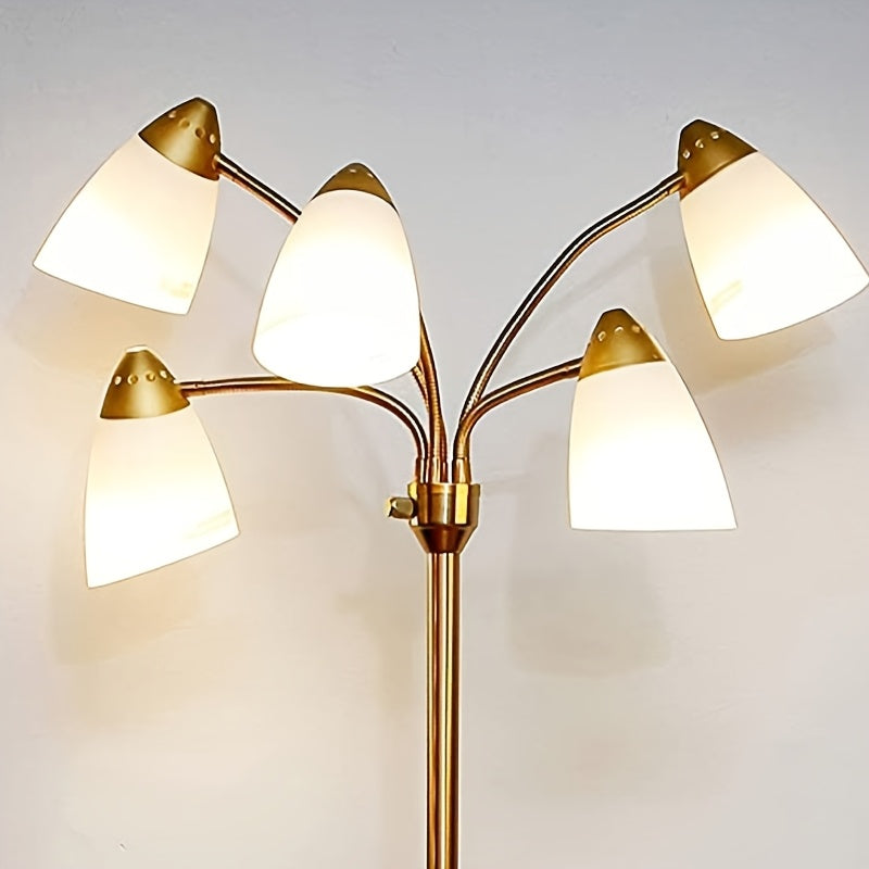 Tulipes biseautées blanches pour lampadaire à bras flexibles