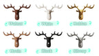 Applique murale tête de cerf LED à détecteur, sans fil rechargeable