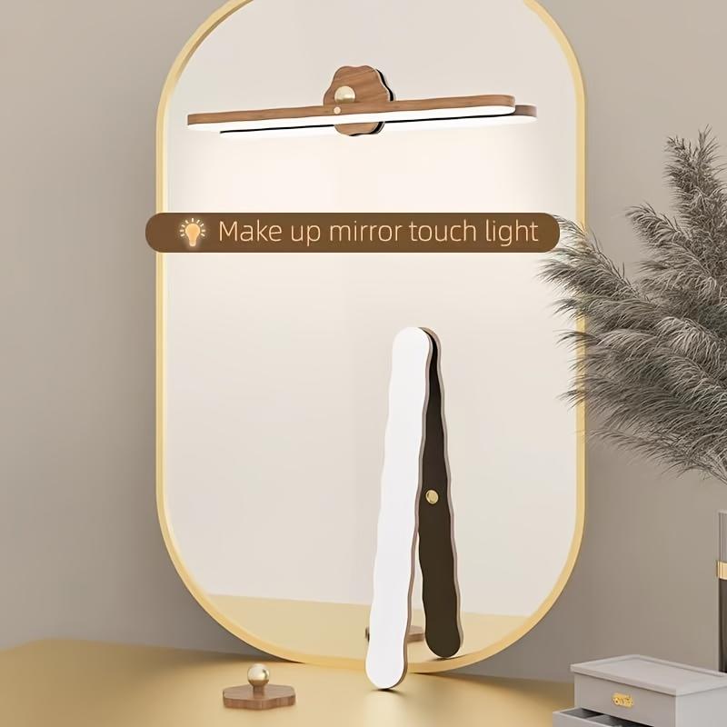 Applique murale LED noire rechargeable, barre aimantée orientable