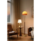 Lampe de Bureau en Métal avec Bordure en Feuille de Lotus