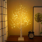 Lampe décorative arbre de bouleau lumineux, 144 LED, 60 cm