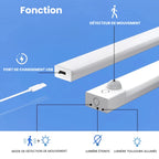 Barres LED à détecteur par 3 ou par 6, trois teintes et variateur