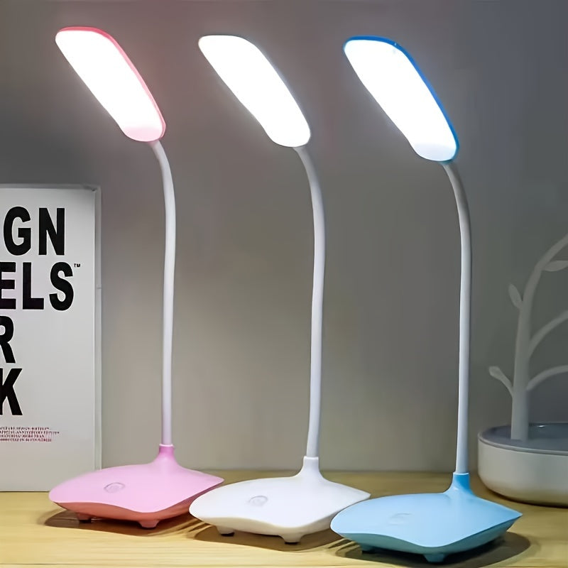 Lampe de bureau sans fil à col flexible, LED trois teintes, 35 cm