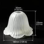 Forme de Campanule Blanc Givré