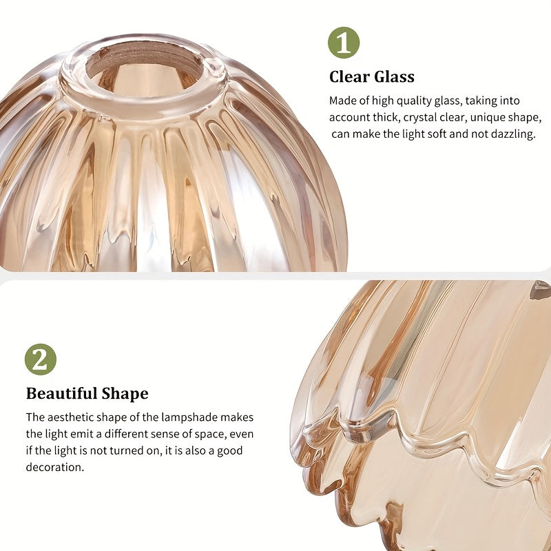 Lot de 2 verres de remplacement tulipe côtelés, Ø 12,7 cm