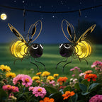 Suspension solaire abeille à crochet ressort, jaune et noire, IP44