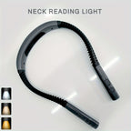 Lampe de lecture tour de cou rose, 2 têtes flexibles, 1000 mAh