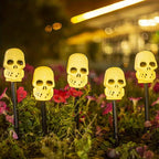 Guirlande solaire de 5 momies lumineuses à planter pour Halloween