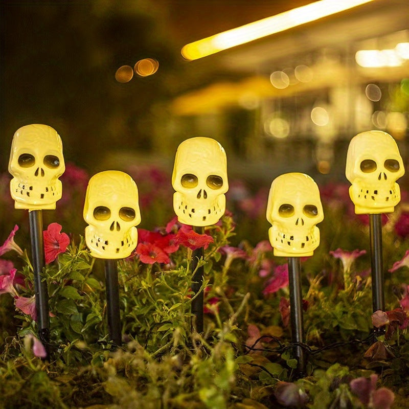 Guirlande solaire de 5 momies lumineuses à planter pour Halloween