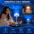 Lampe de table sans fil projecteur à effet d'ondulation d'eau
