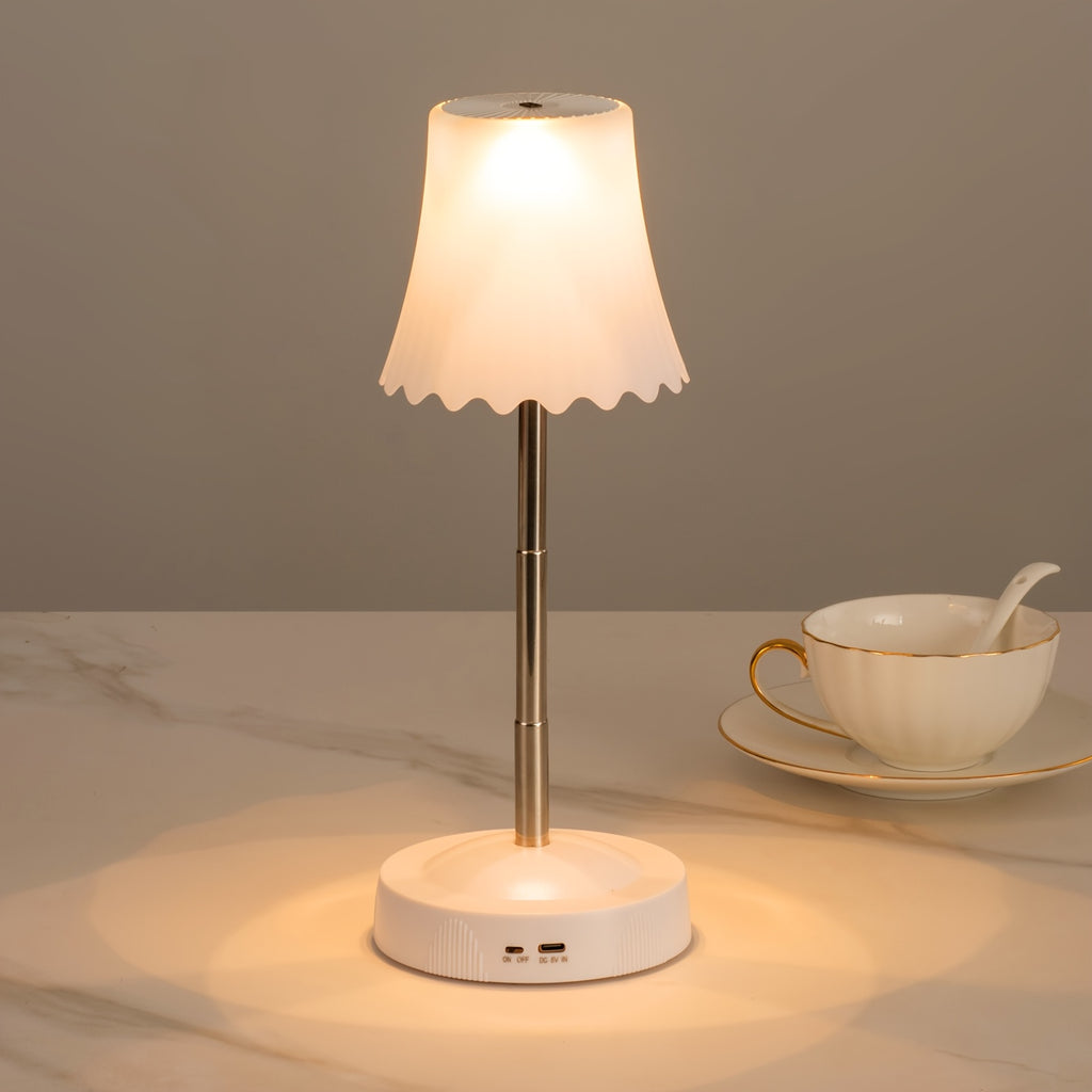 Lampe gestuelle sans fil en cloche, RVB, blanc, orange ou rose