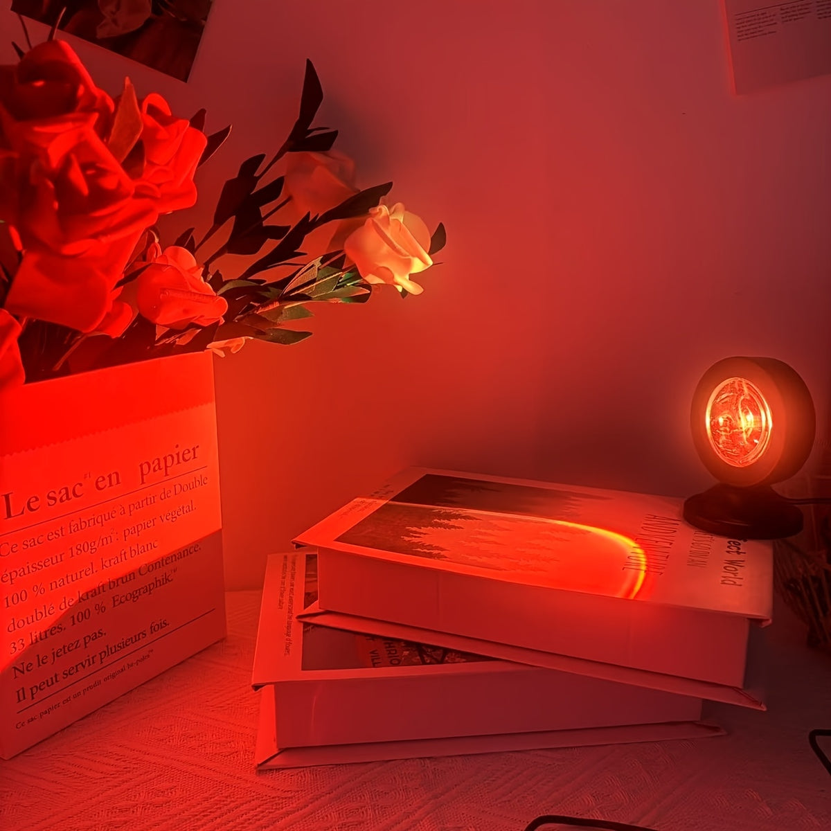 Mini lampe coucher de soleil au format de poche