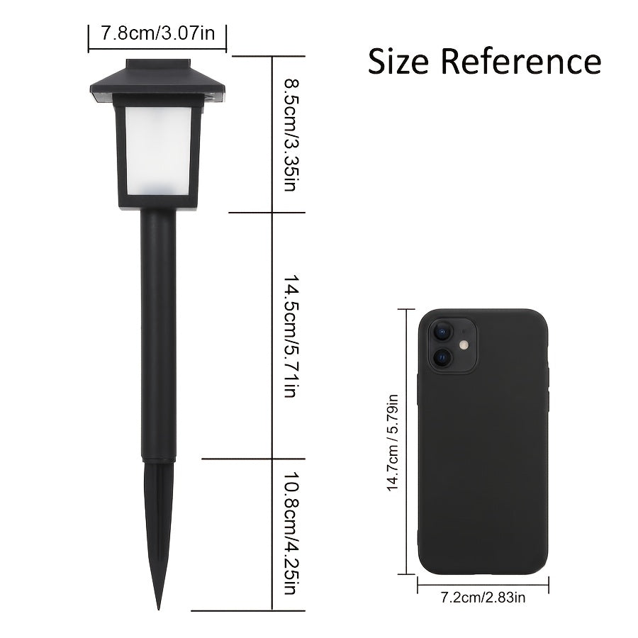 Lampe solaire lanterne à flamme vacillante, lot de 4 de 33,8 cm