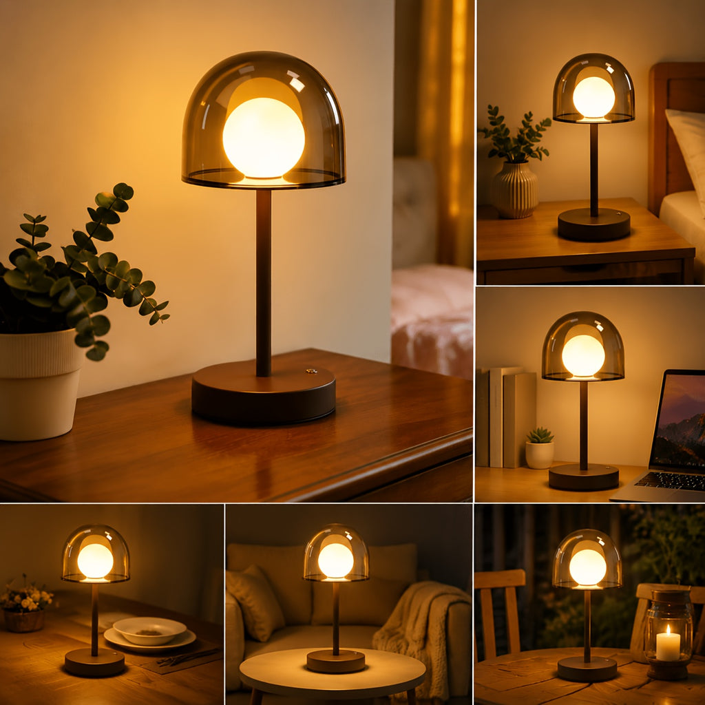 Gris / Lampe de Table Tactile