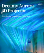 Projecteur aurore boréale à rotation motorisée et télécommande