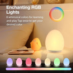Veilleuse œuf rechargeable à sept couleurs, tactile, minuterie 1 h