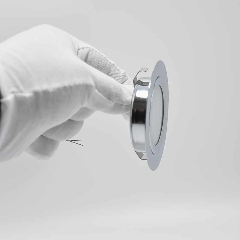 Spot LED encastrable chromé extra-plat Ø 72 mm, 12 V ou 24 V