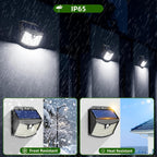 Applique solaire à détecteur de mouvement 70 LED blanches, IP65