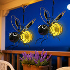 Suspension solaire abeille à crochet ressort, jaune et noire, IP44