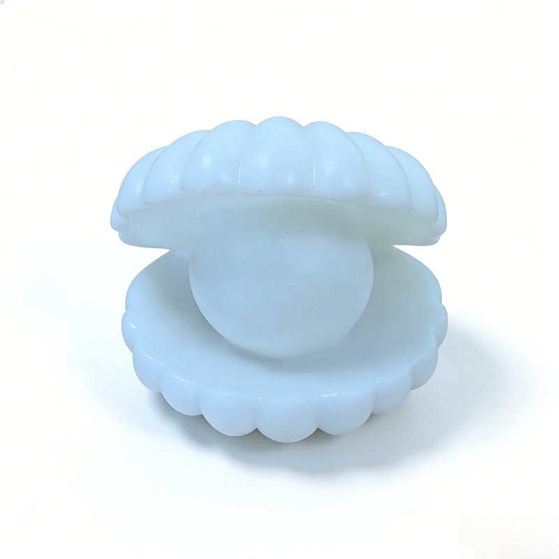 Lampe à poser coquillage et perle lumineuse, mini veilleuse à piles