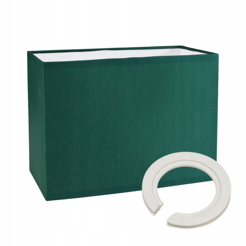Abat-jour vert bouteille pour une lampe de caractère