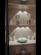 Lot de 2 réglettes LED à spots, argentées ou noires, 20 à 40 cm