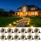 Petit spot solaire à planter 8 LED, Ø 5,5 cm, IP44, lot de 4 à 12