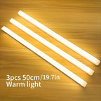 Lot de 3 barres LED à détecteur, 10 à 50 cm, blanc chaud ou froid