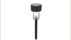 Balise solaire de jardin noire, lot de 10, blanc chaud ou froid