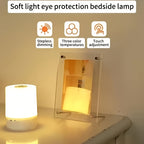 Petite lampe de chevet tactile rechargeable, cylindre de 10,5 cm