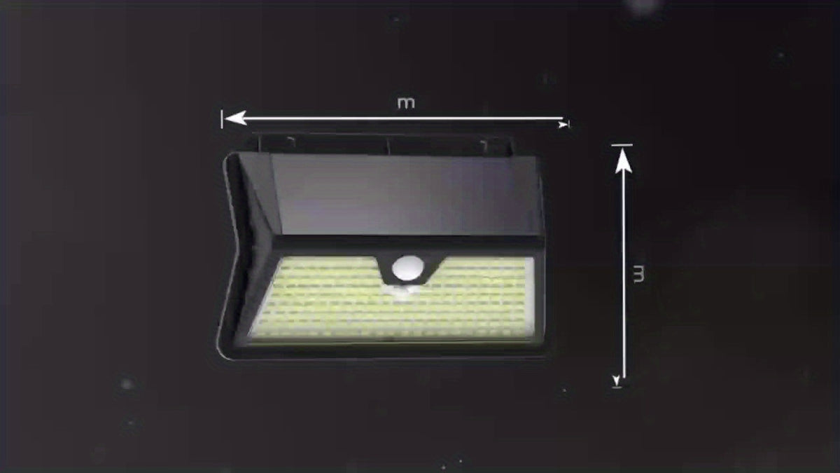 Applique solaire à détecteur, 185 LED blanc froid, lot de 2 à 6