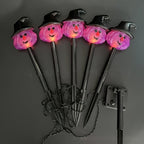 Guirlande solaire de 5 momies lumineuses à planter pour Halloween