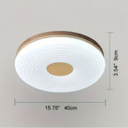 Plafonnier LED rond Ø 40 cm à télécommande, diffuseur ondulé
