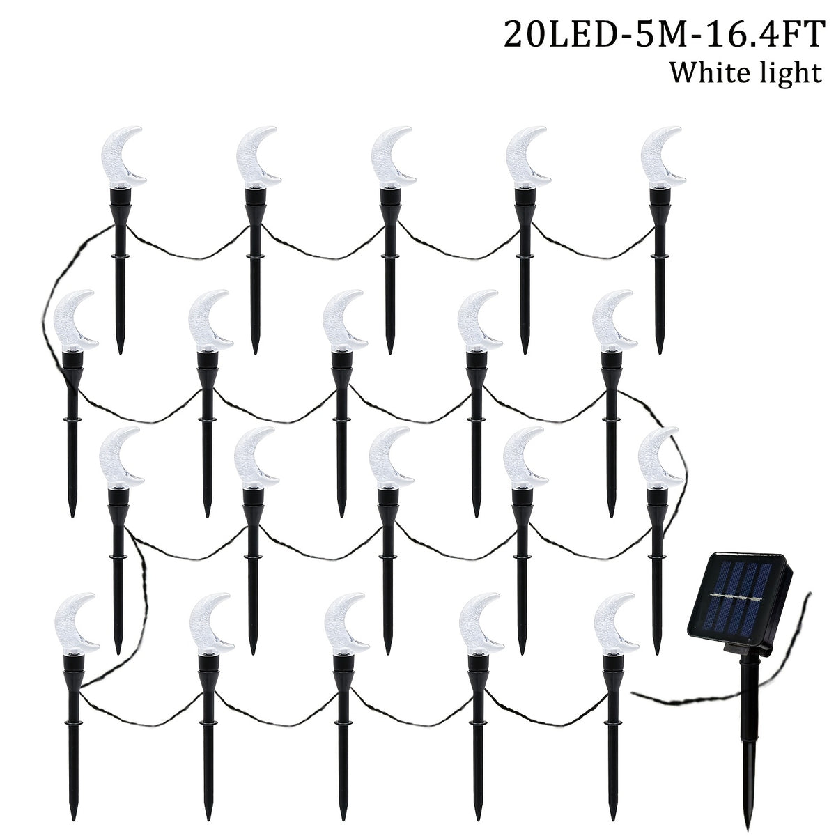 Lumière blanche / 20 LED - 5 m / 16,4 pi