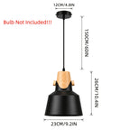 Suspension trompette, col effet bois, jaune, rose, noir ou blanc