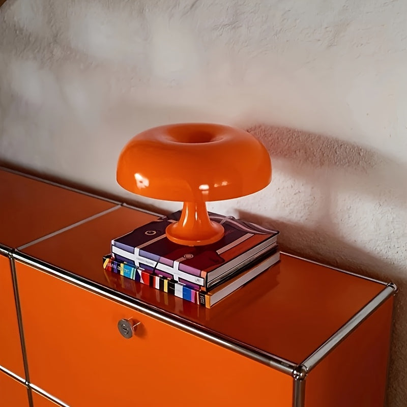 Lampe champignon blanche en acrylique, variateur et trois teintes, USB