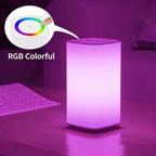 Veilleuse carrée RVB tactile avec télécommande et minuterie