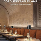 Lampe sans fil en aluminium mat à tige raccourcissable, 38 cm