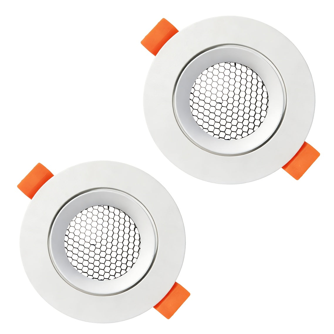 Spot encastrable orientable à grille anti-éblouissement