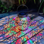 Lampe Suspendue Noire - Lumière Multicolore