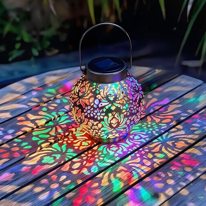 Lampe Suspendue Noire - Lumière Multicolore